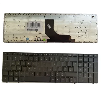 HP ProBook 6560B, 6565B, 6570B Keyboard (US), Black/Silver
