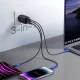 Joyroom GaN Wall Charger 65W USB-A & 2x USB-C + Charging Data Cable 100W, Black