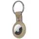 Audi Apple AirTag Case Synthetic Leather, Beige
