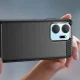 Carbon Case Phone Cover for Honor Play 40 Plus / Honor X7a, Black