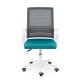 Sofotel Corta Ergonomic Mesh Office Chair, Grey and Turquoise
