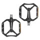 Rockbros C700 Aluminum Platform Bicycle Pedals, Black