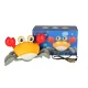 Interactive Crawling Crab Toy with Sensor and Music, Red