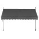 Balkona saulessargs 300x120 cm regulējams augstums MultiGarden, pelēks