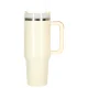 Thermal Mug with Straw and Handle, 1200ml, Cream