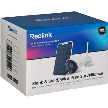 Reolink Argus Eco B320 Outdoor Security Camera with Solar Panel, White