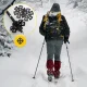 Folding Trekking and Nordic Walking Poles MOUNTAIN GOAT PRO+, Blue