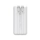 Wozinsky WFC-15W 20000mAh 22.5W Power Bank with Built-in Cables, White
