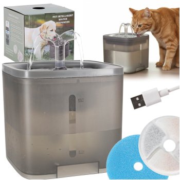 Automatic Pet Water Fountain for Cats and Dogs 2L USB with Filter