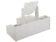 Cosmetic Organizer with Mirror and Drawers, White