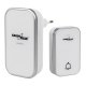 GreenBlue GB157 W Wireless Kinetic Doorbell, 38 Melodies, 200m, White