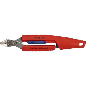 KNIPEX Slim Knips INOX 78 03 150 Precision Cutting Pliers with Holster, Red