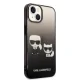 Karl Lagerfeld K&Choupette Centered Grad Case for iPhone 14 Plus - Black