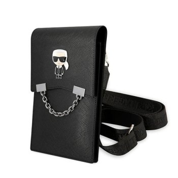 Karl Lagerfeld Torebka Klwbsaipck Czarny/black Ikonik Karl Chain