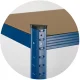 Humberg 4848 Metal Storage Shelving Unit, 180 x 90 x 40 cm, Blue