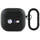 BMW Carbon Double Metal Logo Case for Apple AirPods 4, Black