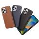 Dux Ducis Naples case iPhone 14 Pro Max magnetic leather case MagSafe blue