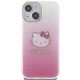 Чехол Hello Kitty для iPhone 15 IML Gradient Electrop Kitty Head, розовый
