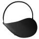 Metal Firewood Basket with Handle, Fireplace Log Holder Stand 20 kg, Black