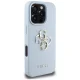 Guess Grained Big 4G Logo Case for iPhone 16 Pro - Blue