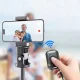 Tech-Protect L03S Bluetooth Selfie Stick Tripod with Remote, Black