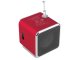 Wireless Bluetooth Speaker with FM Radio, USB, microSD, and Rechargeable Battery, Red