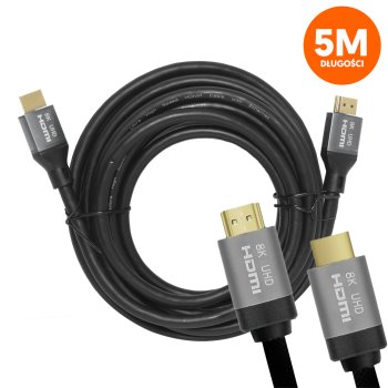 8K HDMI Cable v2.1 LTC 5m 60Hz 4K 120Hz, black