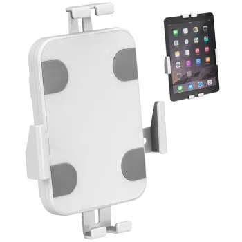 Maclean MC-469W Wall Mount Tablet Holder with Lock, 7.9"-11", White