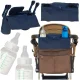 Stroller Organizer Bag with Cup Holder, Navy Blue