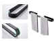 Wall-Mounted Towel Rack, Metal, 30 cm, Black