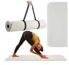 4Fizjo 831 TPE Yoga and Exercise Mat, 180x60x0.6 cm, Grey/Black