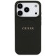 Guess Grained Ring MagSafe Phone Case Cover iPhone 17 Pro - black
