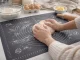 Silicone Pastry Mat 70x50 cm, Grey