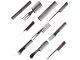 Professional Hairdressing Combs Set with Case, 10 pcs