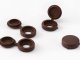 Screw Covers 100 Pack Hinged Snap Caps for Furniture Screws, Brown