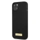 Guess Silicone Logo Plate MagSafe Case for iPhone 13 mini - Black