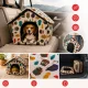 Dog and Cat House Bed with Removable Mat, Beige