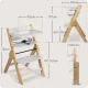 Nukido Timo Wooden High Chair for Feeding