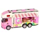 Remote Control Camper Van Toy with Accessories, 2.4GHz, Pink