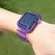 Strap Light Set Silicone Band with Case for Apple Watch 44mm - Purple