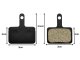 Bicycle Disc Brake Pads Set Replacement Parts, Black