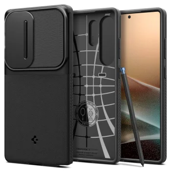 Spigen Optik Armor Case for Samsung Galaxy S25 Ultra, Black