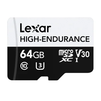 Lexar High-Endurance microSDXC 64GB Memory Card (LMSHGED064G-BCNNG)