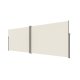 Retractable Corner Side Awning LUARO Patio Privacy Screen 181 x 620 cm, Beige