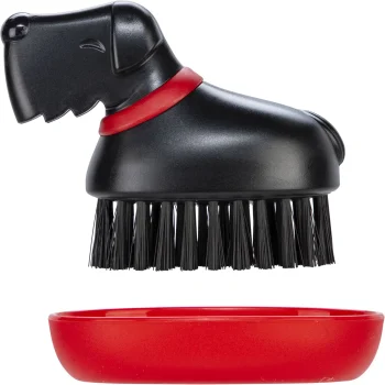 OTOTO Oscar Dish Brush, Black / Red