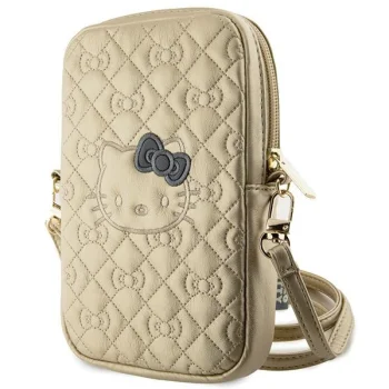 Hello Kitty Bag Quilted Bows Strap, Gold