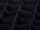 Underwear and Socks Drawer Organizer, 20 Compartments, Black