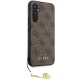 Guess 4G Charms Case for Samsung Galaxy A54 5G, Brown
