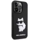 Karl Lagerfeld iPhone 14 Pro Max Case 3D Rubber Choupette, Black