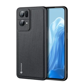 Dux Ducis Fino Case for Oppo Reno7 Pro 5G, Nylon Cover, Black